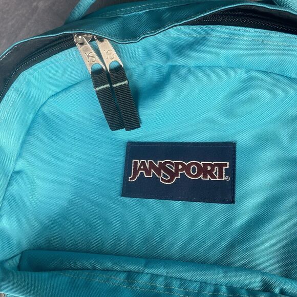 JanSport Driver 8 Rolling Backpack Travel Bag Carry On with Wheels Teal Blue - Picture 2 of 15